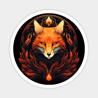 Fire Fox Spirit Magnet